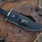 Handmade D2 Steel Bowie Knife Buffalo Horn Handle Leather Sheath Gift For Men 6