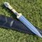 Handmade Dagger Knife Hunting Knife With Leather Sheath Gift For Him Hunting Knife 6