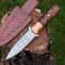 Handmade Damascus Steel Boot Knife Hunting Camping Survival Gift For Men 0