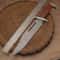 Handmade Damascus Steel Bowie Hunting Knife 17 Inch Survival Camping Gift For Men 2