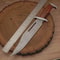 Handmade Damascus Steel Bowie Hunting Knife 17 Inch Survival Camping Gift For Men 2