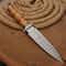 Handmade Damascus Steel Dagger Knife Leather Stack Handle Camping Gift For Men 2