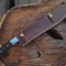 Handmade Damascus Steel Machete 18 Inch Blade Wood Handle Leather Sheath Gift For Men 7