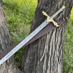 handmade damascus steel royal serpent sword medieval fantasy collectible gift for collectors