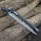 Handmade Damascus Steel Northman Viking Sword With Leather Sheath Gift For Men Historical Norse Sw 5