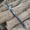 Handmade Damascus Steel Northman Viking Sword With Leather Sheath Gift For Men Historical Norse Sw 6
