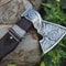 Handmade Engraved High Carbon Viking Axe Hatchet With Leather Sheath Norse Gift For Men 3