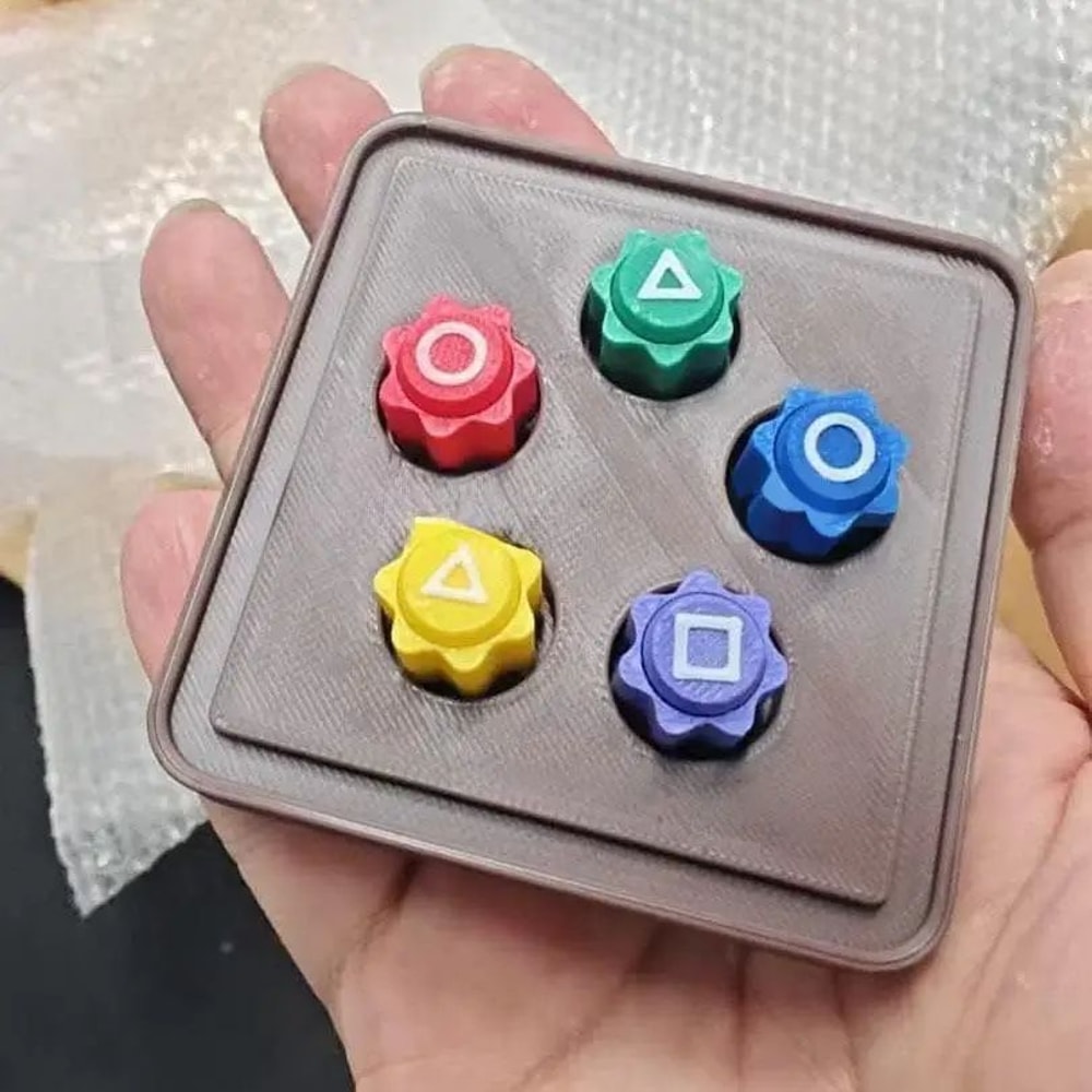 Gonggi Jack Stone Dice Pebbles Set Fun Stone Catching Game set 4