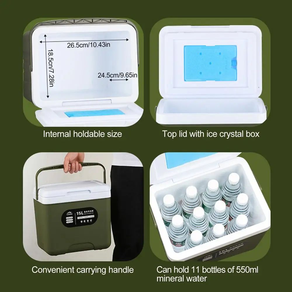 Portable Car Refrigerator  Outdoor Small Incubator For Fishing Barbecue And Travel 3