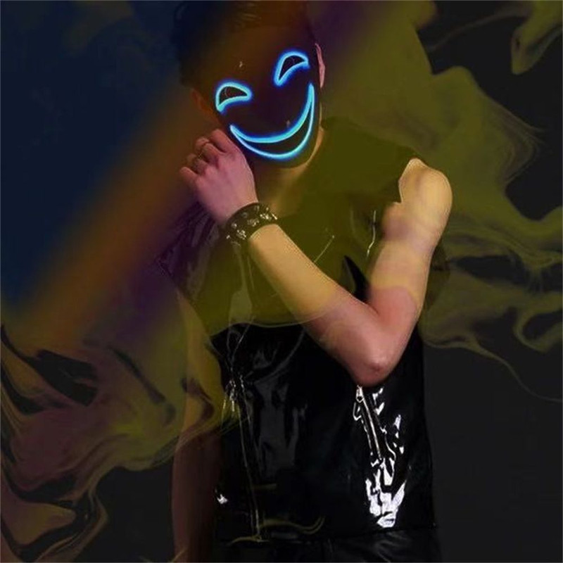 Smiling Clown LED Mask Unique LED Design Scary Clown Mask for Halloween  Parties