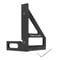 Premium Carpenter Square Aluminum Woodworking Square Protractor with 45/90 Degree Angle for Precision Layout & Measuring