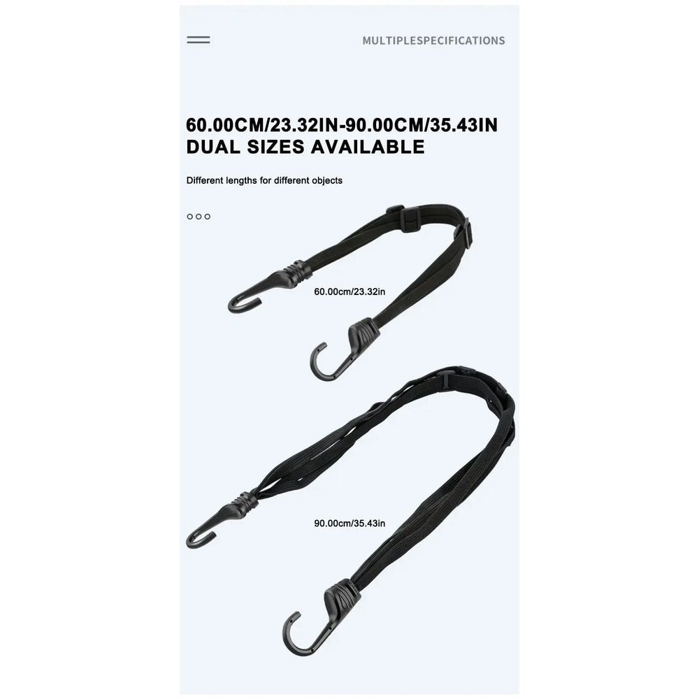 Motorcycle Helmet Elastic Rope Adjustable Fix Strap 60cm90cm For Secure Helmet Attachment 4