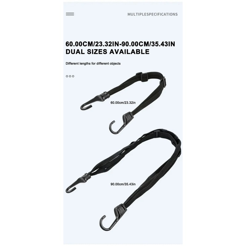 Motorcycle Helmet Elastic Rope Adjustable Fix Strap 60cm90cm For Secure Helmet Attachment 4