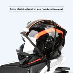 motorcycle helmet elastic rope – adjustable fix strap (60cm/90cm) for secure helmet attachment