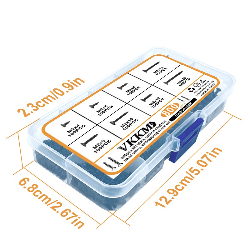 Pcs Black Flat Head Cross Carbon Steel Self Tapping Screws Ideal For Home Improvement DIY Projects 4