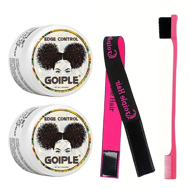 Mini Small Hair Gel Edge Control for 4C Curls & Tames Broken Hair Fix Bang Pomade & Styling Cream