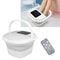 Foldable Heating Foot Massager Spa Soaker Smart Soak Tub With 8 Rollers Remote Control 2