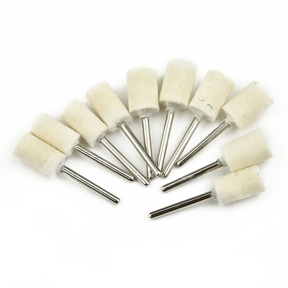 Premium Felt Polishing Buffing Wheels Set Rotary Tool Accessories For Jewelry Wood  Metal 6