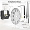 6Set Quartz Wall Clock Movement Mechanism DIY Kit With Replacement Hands Repair Tool Kit 3