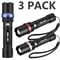 SuperBright Tactical Flashlight 5 Modes Zoomable 3Pack For Camping Emergencies 0