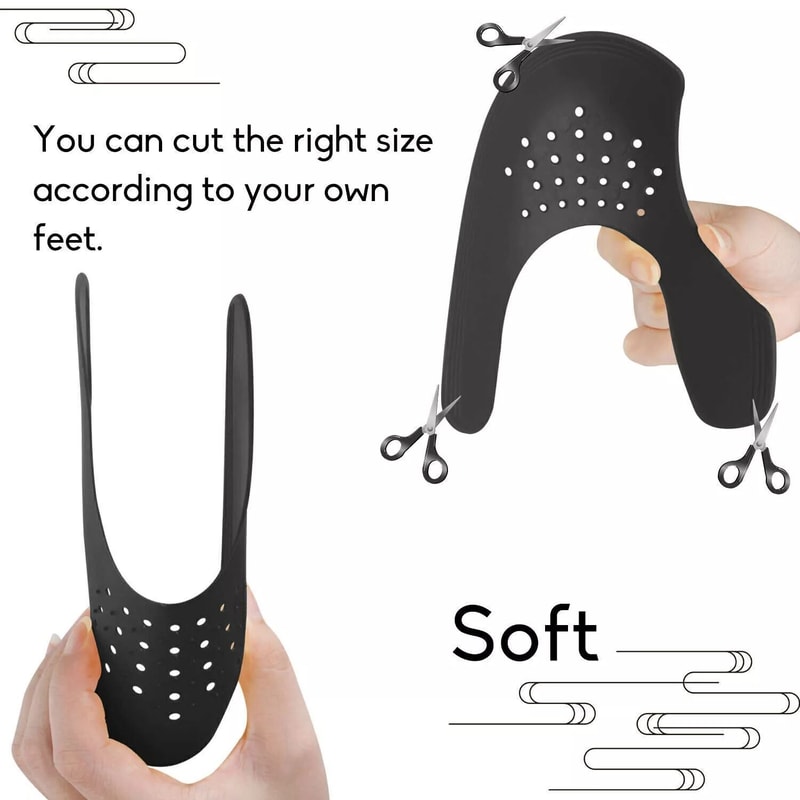 5 Pairs Anti Crease Shoe Protector AntiWrinkle Toe Cover Cap For Sneakers Crease Guards For Men Wo 8