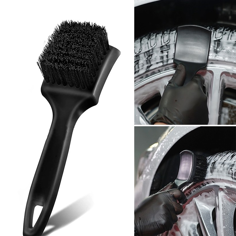 Durable Car Wheel Brush Set – Tire Rim, Carpet & Hub Cleaning Brush for Auto Detailing & Washing