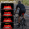 USB Rechargeable LED Bike Tail Light Rear Safety Warning Cycling Lamp Set 3
