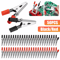 50Pcs Electrical Test Clamps Metal Alligator Clips With Red  Black Handle Bulk Wire Clamp Kit For E 0
