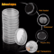 100X Coin Capsules Holder 31mm Clear Storage Case For US JFK Half Dollar Quarter Coin Collection Di 4