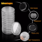 100X Coin Capsules Holder 31mm Clear Storage Case For US JFK Half Dollar Quarter Coin Collection Di 4