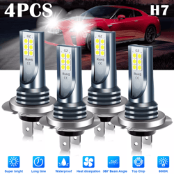 super bright led fog driving light bulbs, white drl kit