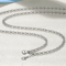 50Pcs Stainless Steel Silver Tone Chain Necklace 18 For DIY Jewelry Making Pendant Craft Replacemen 2
