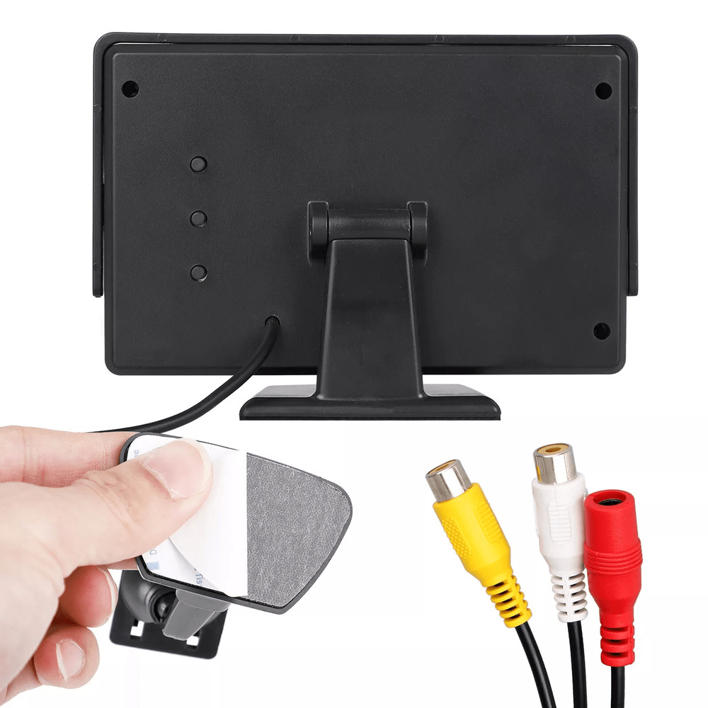 43 HD Monitor Car Backup Reverse Camera Kit With Night Vision Waterproof Rear View Parking License 4