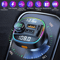 Bluetooth Car Wireless FM Transmitter Adapter With USB PD Charger AUX HandsFree Calling 7Color LED 1