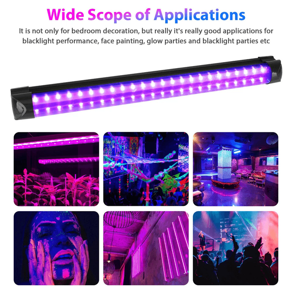 UV Black Light Bar Fixture Strip Lamp Ultraviolet For Party DJ Club Stage 3