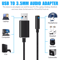 Universal USB To Aux Audio Adapter For PC PS4 MacBook Laptop Headphone Jack Cable With Microphone 5