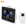 Digital LCD Indoor Outdoor Weather Station Alarm Clock Thermometer Wireless With Color Display Hum 9