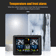 Digital LCD Indoor Outdoor Weather Station Alarm Clock Thermometer Wireless With Color Display Hum 6