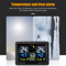 Digital LCD Indoor Outdoor Weather Station Alarm Clock Thermometer Wireless With Color Display Hum 6