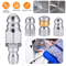 Pressure Washer Sewer Jetter Nozzles HighPressure Drain Cleaning Hose Nozzle Tip Set For Clogs Pipe 0