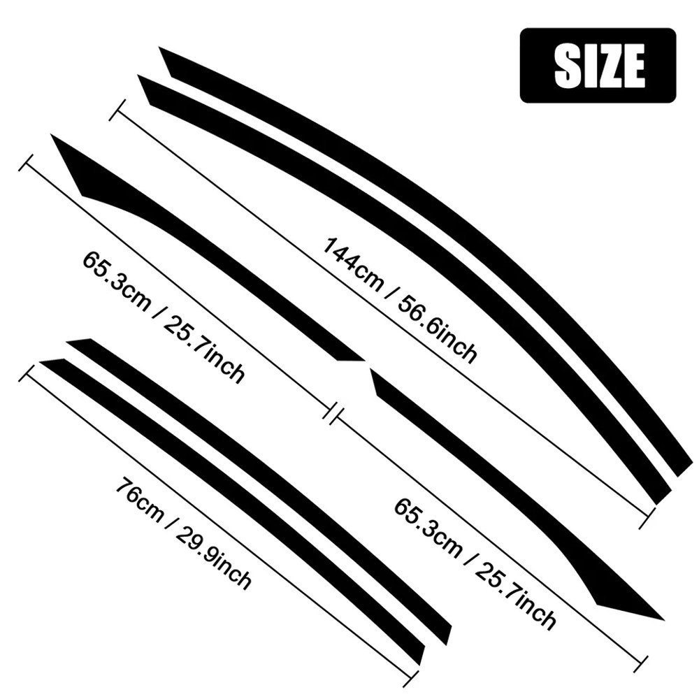 Chrome Delete Blackout Window Trims For Honda Accord Sedan Gloss Black Finish 5