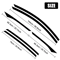 Chrome Delete Blackout Window Trims For Honda Accord Sedan Gloss Black Finish 5