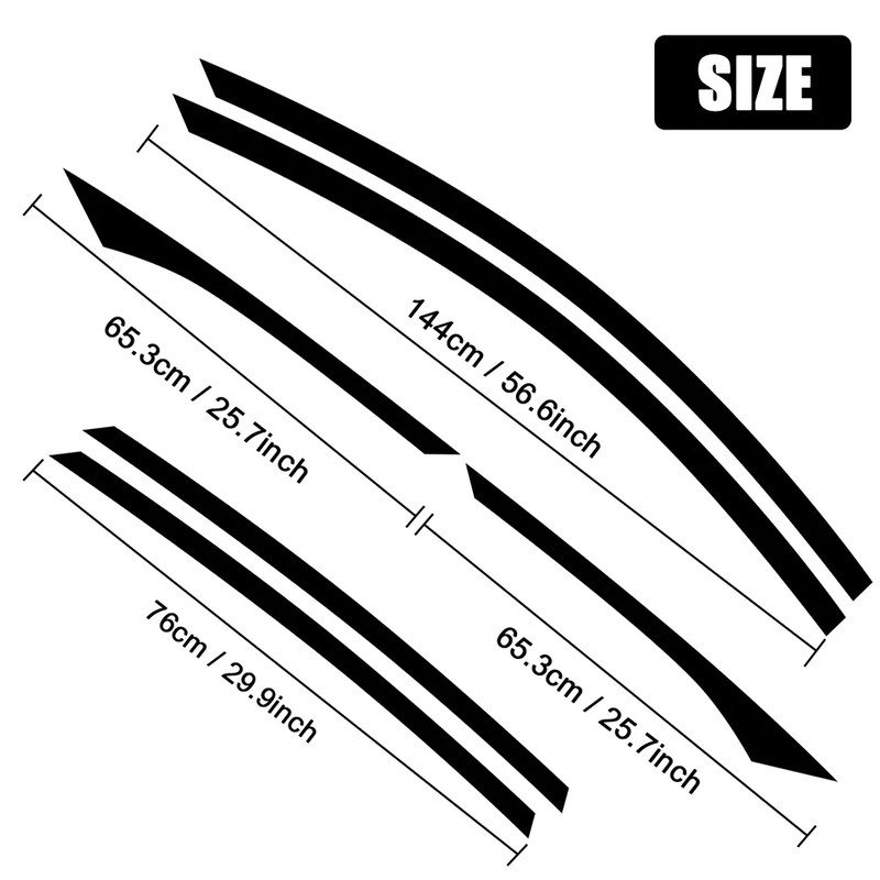 Chrome Delete Blackout Window Trims For Honda Accord Sedan Gloss Black Finish 5