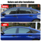 Chrome Delete Blackout Window Trims For Honda Accord Sedan Gloss Black Finish 3
