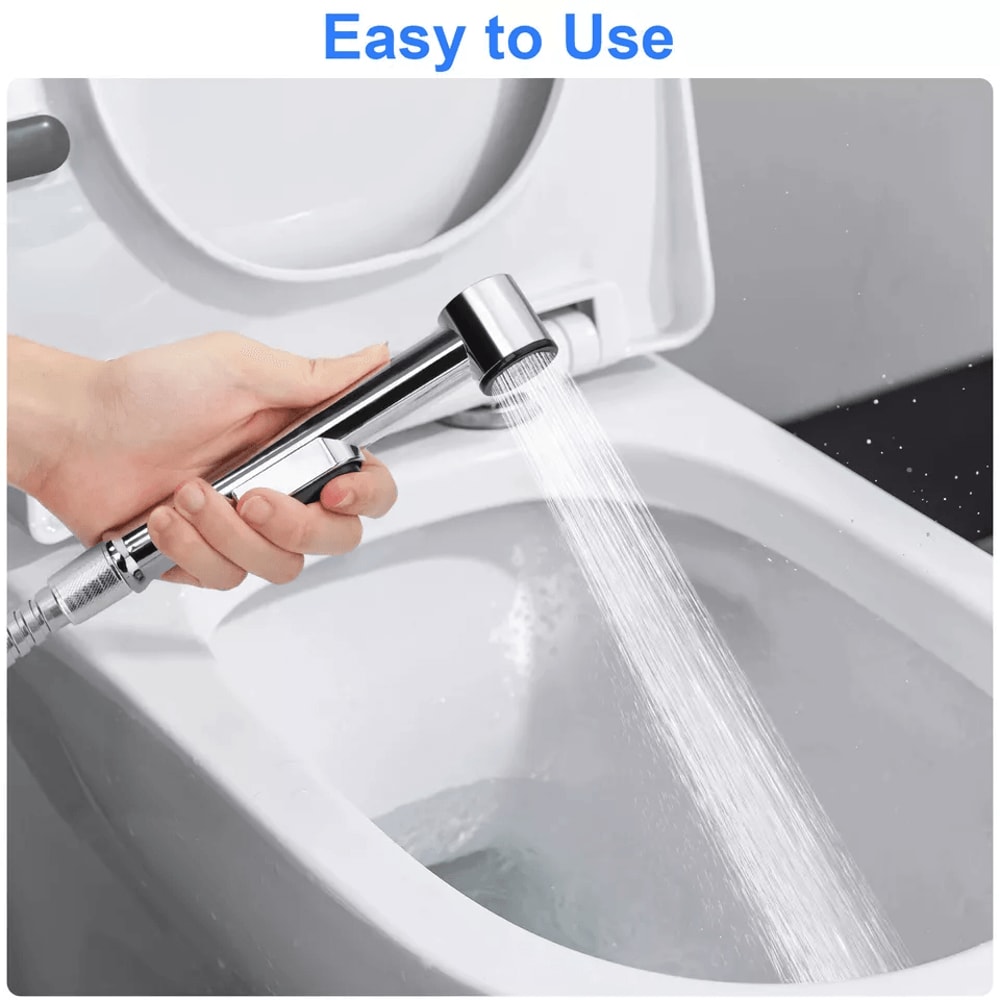 Hand Held Toilet Bidet Sprayer Bathroom Shower Water Spray Head W Hose Part Stainless Steel Handhel 4
