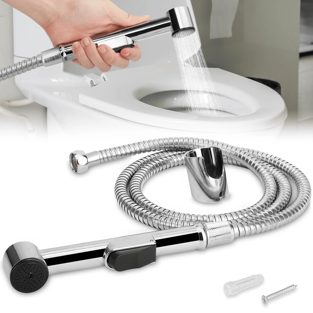 Hand Held Toilet Bidet Sprayer Bathroom Shower Water Spray Head W Hose Part Stainless Steel Handhel 0