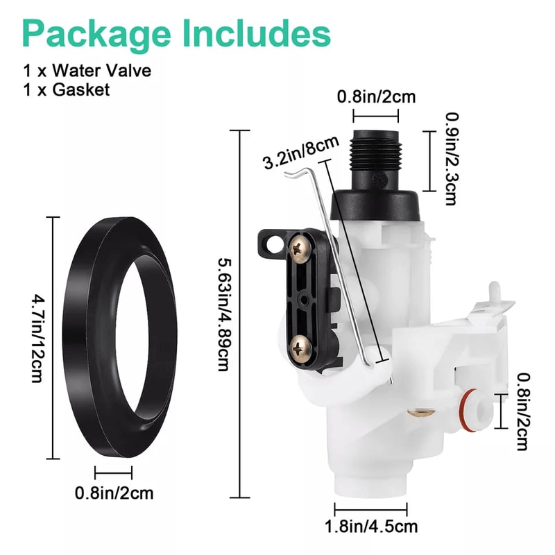 Upgraded Thetford Aqua Magic V RV Toilet Water Valve Replacement Part 3