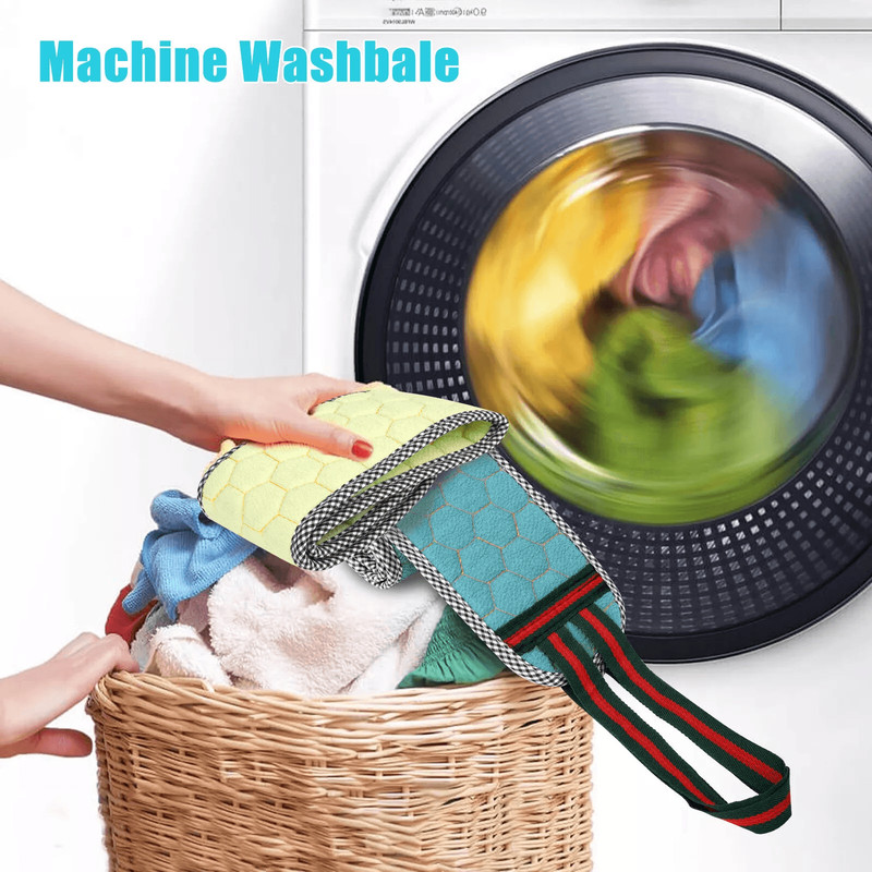 2pcs Exfoliating Back Scrubber Handle DoubleSided Body Scrub Towel Washcloth For Shower Plant Fiber 5