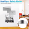 Self Adhesive Mirror Sheets Flexible Reflective Wall Sticker Film For Home Decor DIY Gym Bathroom   5