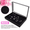 Jewelry Ring Display Organizer Case With Slots Stackable Tray Holder Earrings Storage Box For Home 3